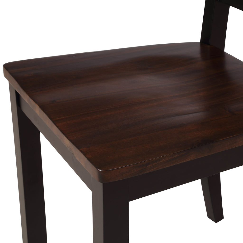 5-Piece Dining Table Set Home Kitchen Table and Chairs Wood Dining Set
