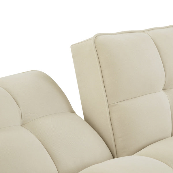 LuneluX – Adjustable Linen Sofa Chair (Beige)