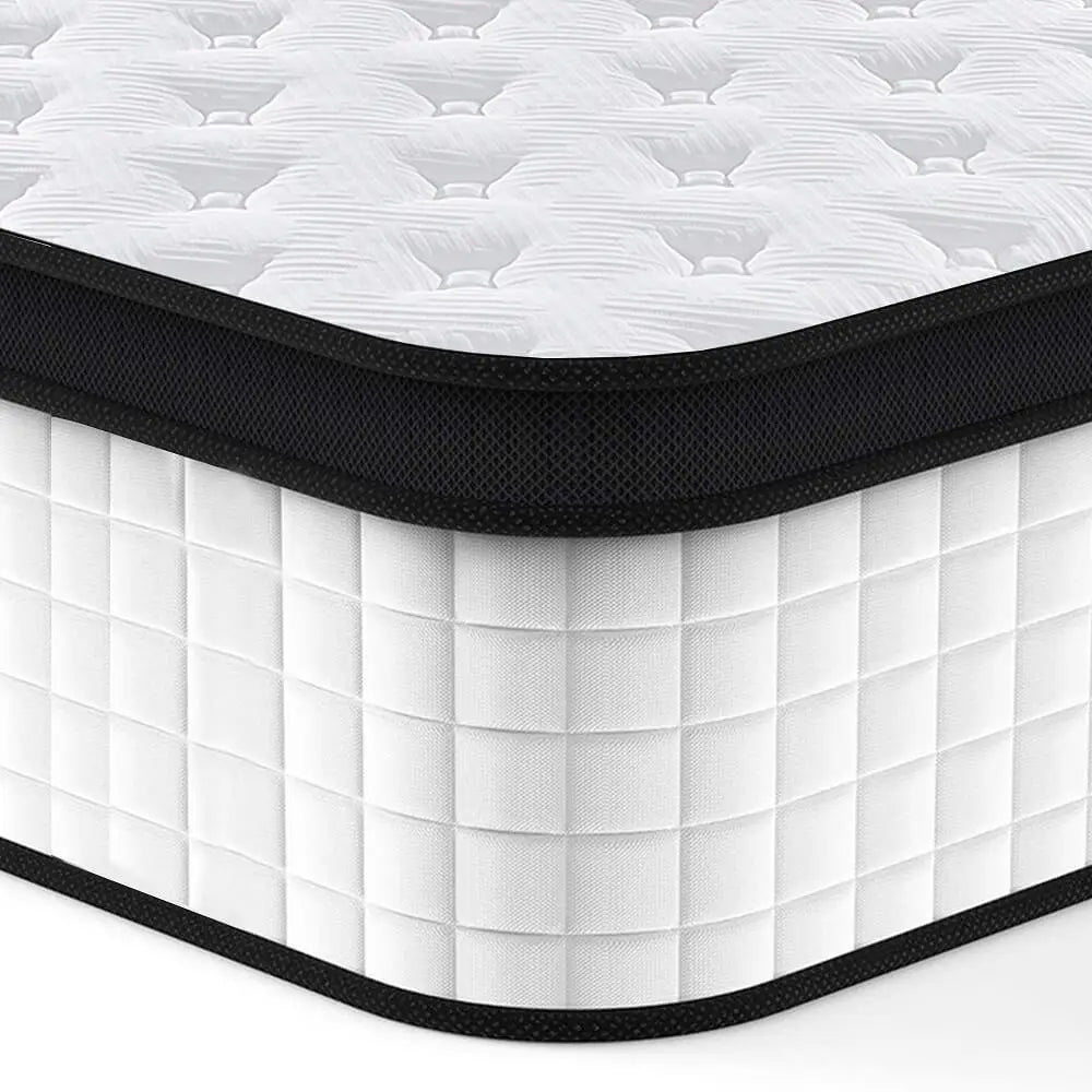 12Inch Twin Hybrid Mattress USA Local Inventory Pressure Relief Memory Foam Pocket Spring Coil Mattress in a Box CertiPUR-US
