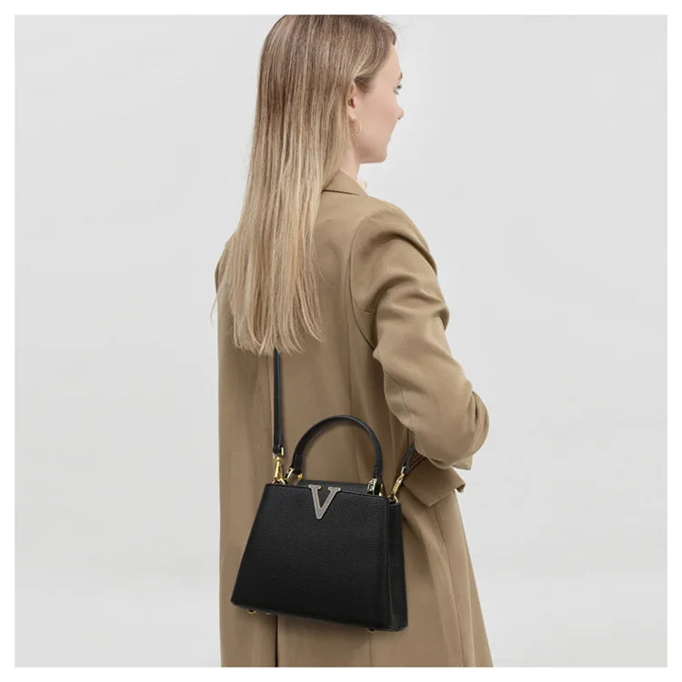 Women's handbag, new fashion versatile bucket bag, high-end bag, large-capacity commuter crossbody bag for women