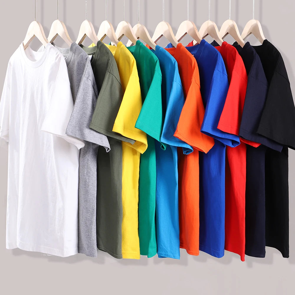 Swimming Colorful Jellyfish Print Mens Short Sleeve Japanese Harajuku O-Neck Tops All-math Oversize Vintage Man Cotton T-Shirts