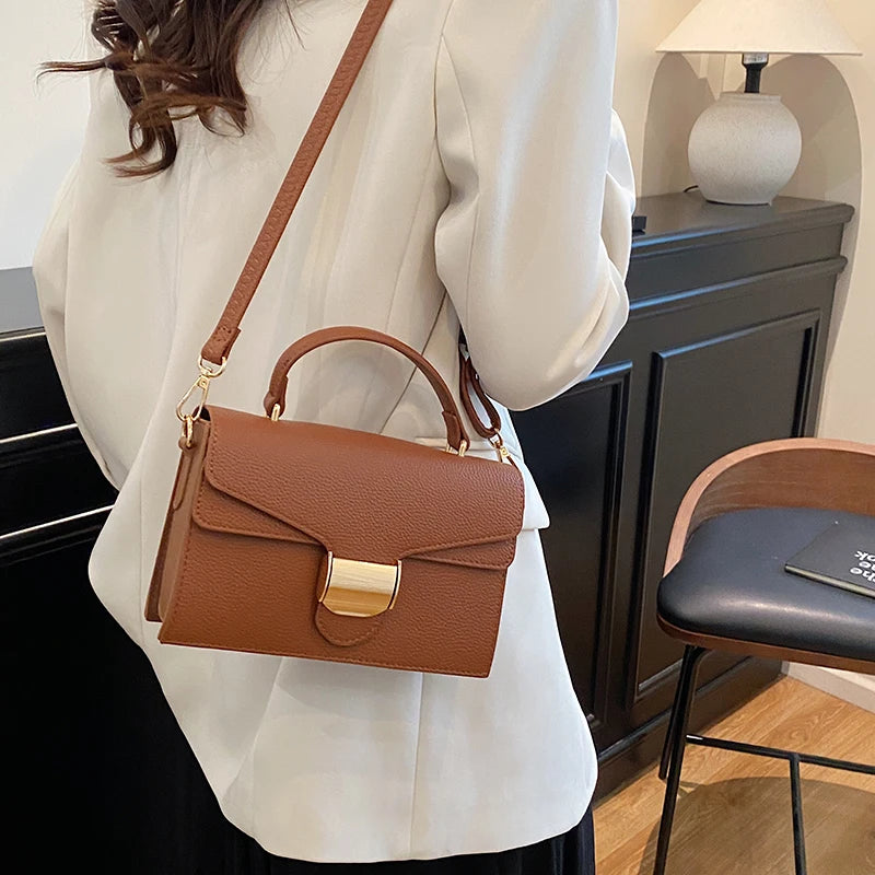 Black Handbags Classic Bags Designer Crossbody Bag Pu Leather Small Messenger Bag Women's Shoulder Bag Bolsa Feminina Flap Purse