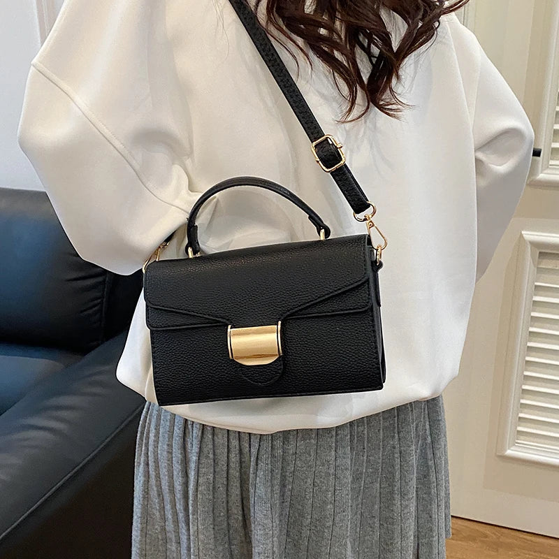 Black Handbags Classic Bags Designer Crossbody Bag Pu Leather Small Messenger Bag Women's Shoulder Bag Bolsa Feminina Flap Purse