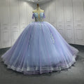 Classic Blue Long Dresses For Girls Fashion Prom Host Elegant Customized Formal Birthday Banquet Children High Quality Gowns