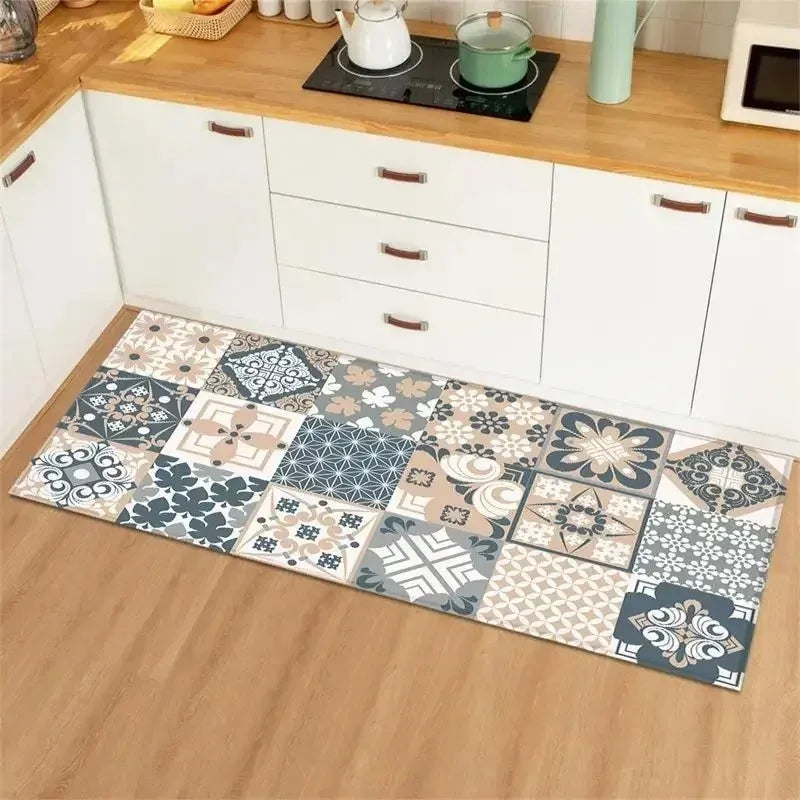 Carpet for Kitchen Floor Mat Waterproof Home Decoration Rug Anti-slip Long Foot Mats Alfombra Vinilicas Cocina  Kitchen Mat