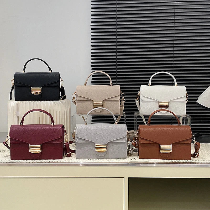 Black Handbags Classic Bags Designer Crossbody Bag Pu Leather Small Messenger Bag Women's Shoulder Bag Bolsa Feminina Flap Purse
