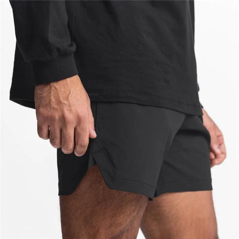 Summer New Gym Jogging Exercise Shorts Men's Sports Fitness Quick-drying Multiple pockets Running Shorts Men Casual Shorts