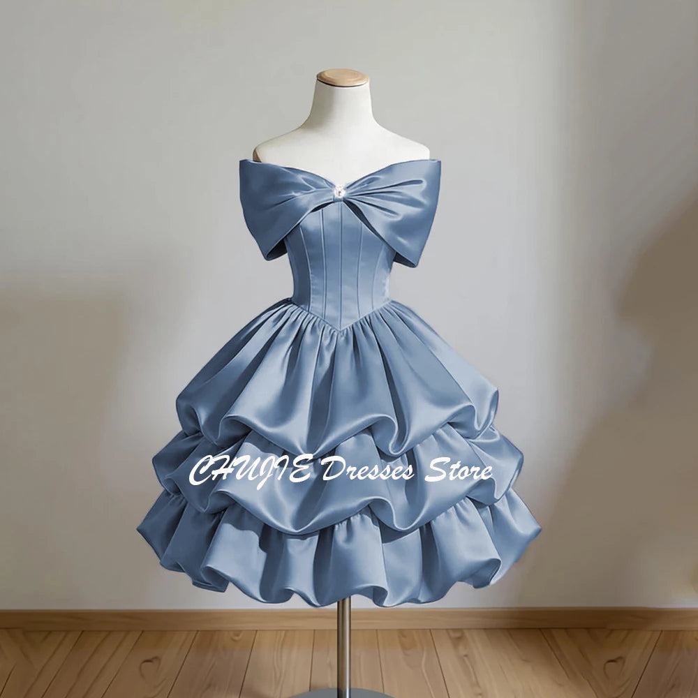 Tiered Graduation Dress Hot Sale Homecoming Dresses For Teen Customized Sweet 15 16 Mini Evening Prom Gowns платье на выпускной