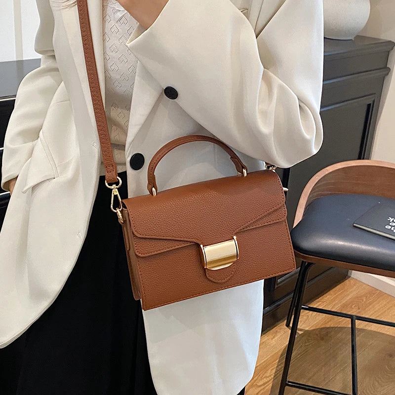 Black Handbags Classic Bags Designer Crossbody Bag Pu Leather Small Messenger Bag Women's Shoulder Bag Bolsa Feminina Flap Purse