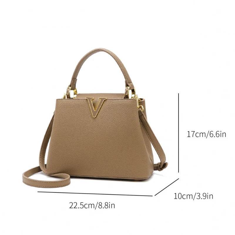 Women's handbag, new fashion versatile bucket bag, high-end bag, large-capacity commuter crossbody bag for women