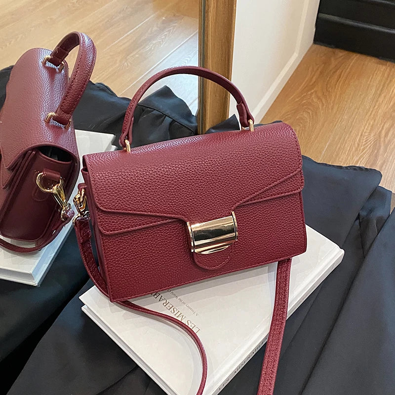 Black Handbags Classic Bags Designer Crossbody Bag Pu Leather Small Messenger Bag Women's Shoulder Bag Bolsa Feminina Flap Purse