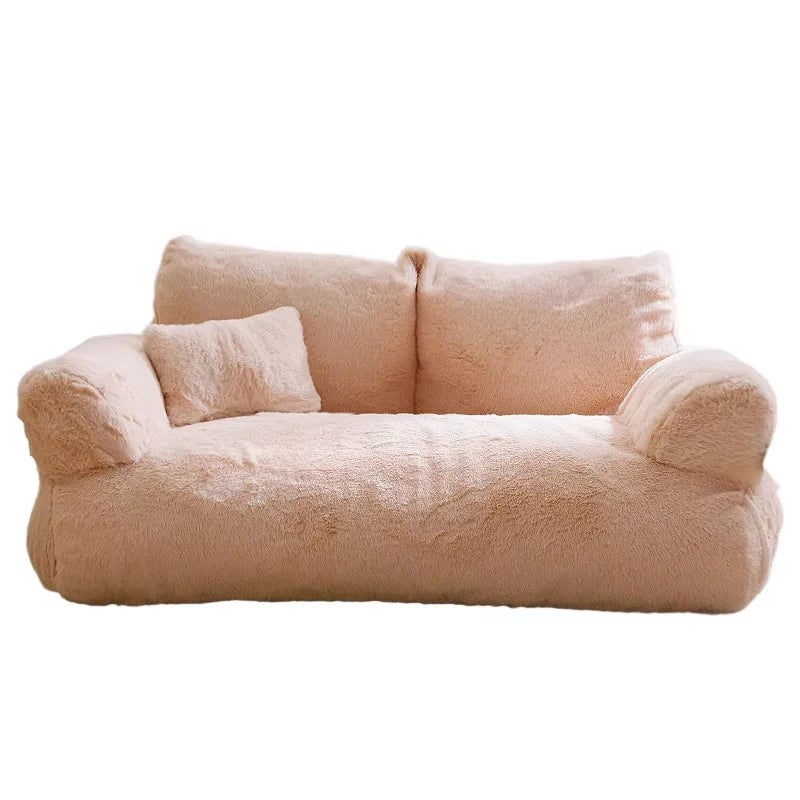 Luxury Cat Bed Super Soft Warm Pet Sofa for Small Dogs Cats Detachable Washable Non-slip Kitten Puppy Sleeping Bed Pet Supplies