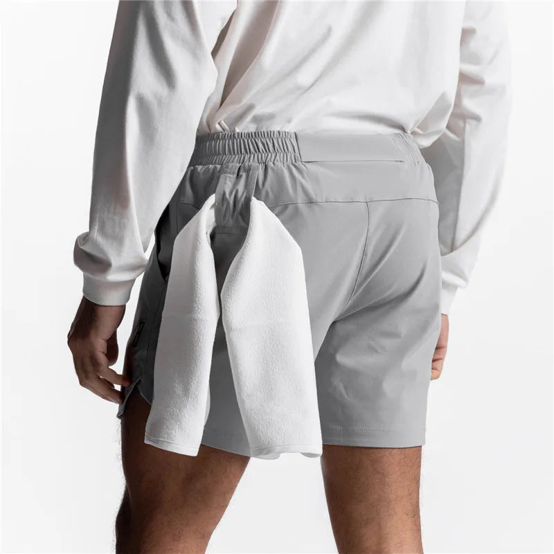 Summer New Gym Jogging Exercise Shorts Men's Sports Fitness Quick-drying Multiple pockets Running Shorts Men Casual Shorts