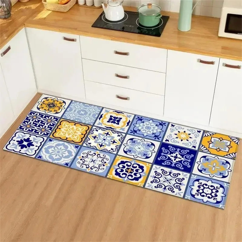 Carpet for Kitchen Floor Mat Waterproof Home Decoration Rug Anti-slip Long Foot Mats Alfombra Vinilicas Cocina  Kitchen Mat