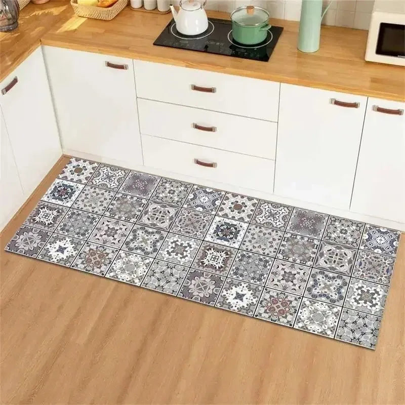 Carpet for Kitchen Floor Mat Waterproof Home Decoration Rug Anti-slip Long Foot Mats Alfombra Vinilicas Cocina  Kitchen Mat