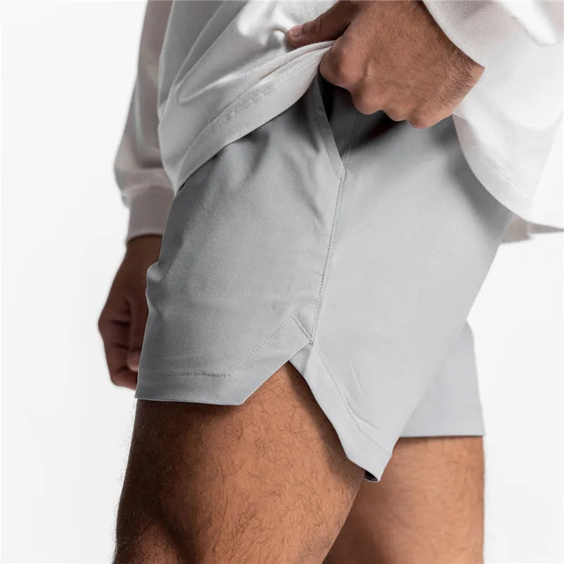 Summer New Gym Jogging Exercise Shorts Men's Sports Fitness Quick-drying Multiple pockets Running Shorts Men Casual Shorts