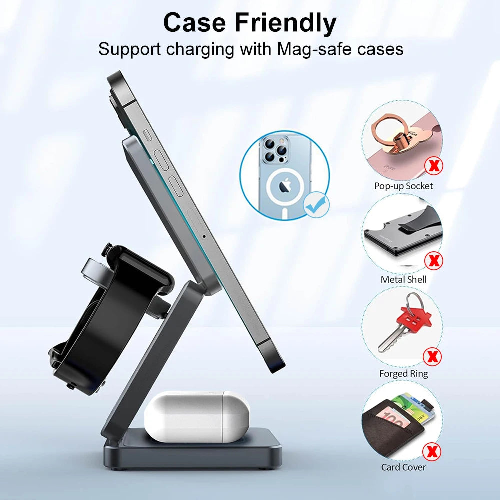 Wireless Charger for iPhone 3 in 1