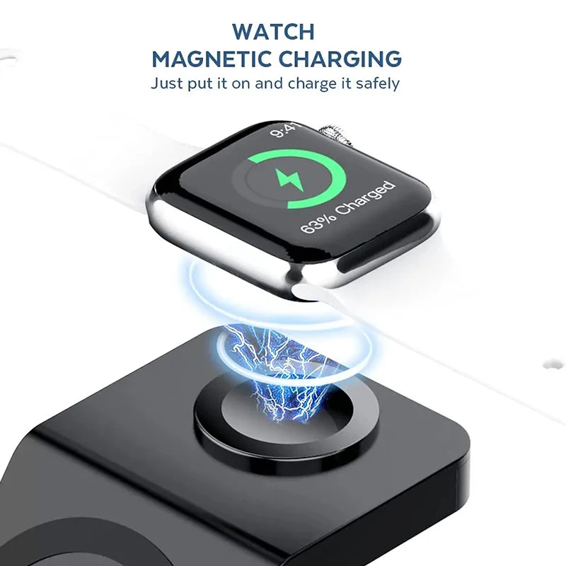 3 In 1 Wireless Charger Stand for IPhone 15-17