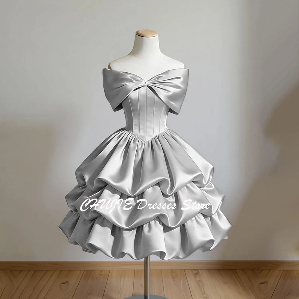 Tiered Graduation Dress Hot Sale Homecoming Dresses For Teen Customized Sweet 15 16 Mini Evening Prom Gowns платье на выпускной