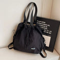 Handbag, solid color, minimalist style, large capacity, portable women's bag, minimalist style multifunctional backpack.