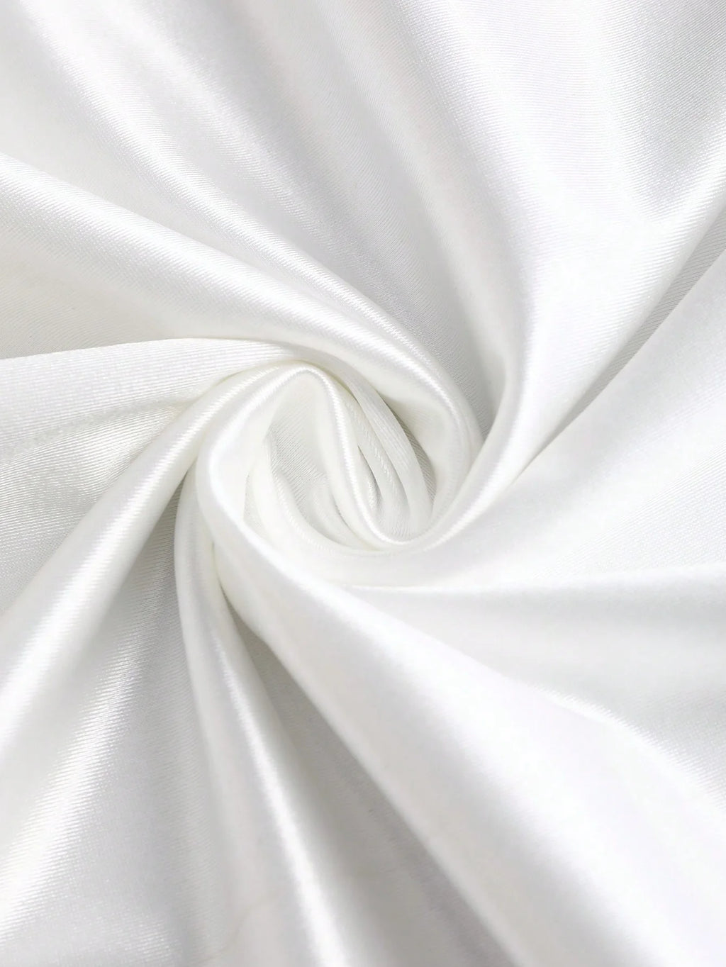 White Pleated Fishtail Skirt