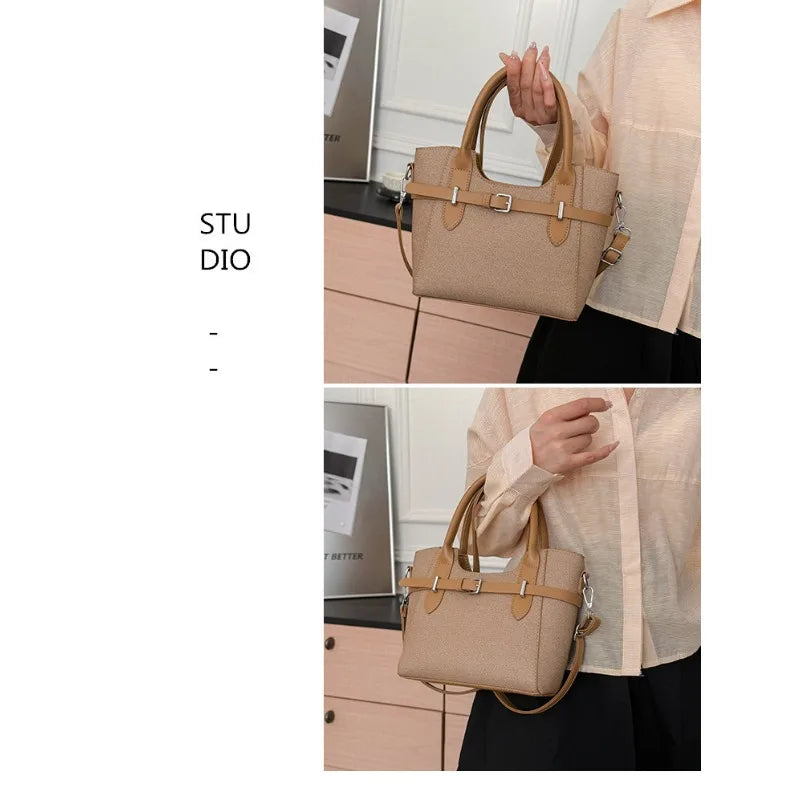 Daily commuting handbag, women's new fashionable retro high-end sensory communication bag, single shoulder crossbody bag