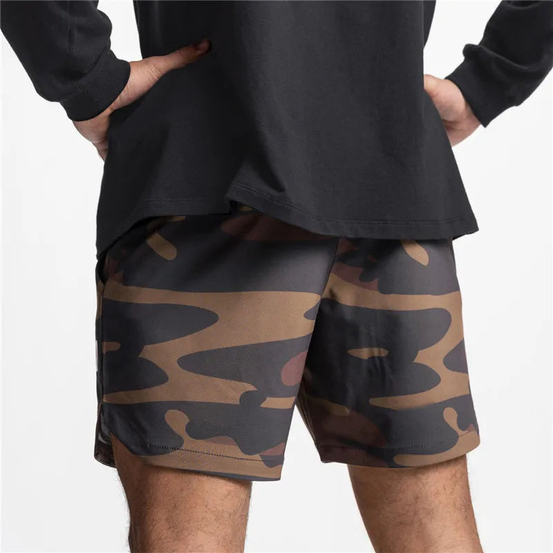 Summer New Gym Jogging Exercise Shorts Men's Sports Fitness Quick-drying Multiple pockets Running Shorts Men Casual Shorts