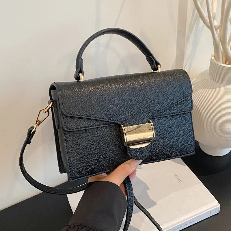 Black Handbags Classic Bags Designer Crossbody Bag Pu Leather Small Messenger Bag Women's Shoulder Bag Bolsa Feminina Flap Purse