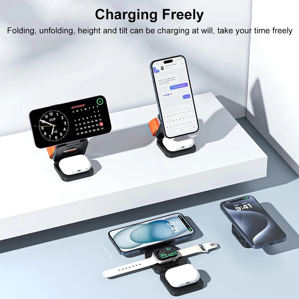 Wireless Charger for iPhone 3 in 1