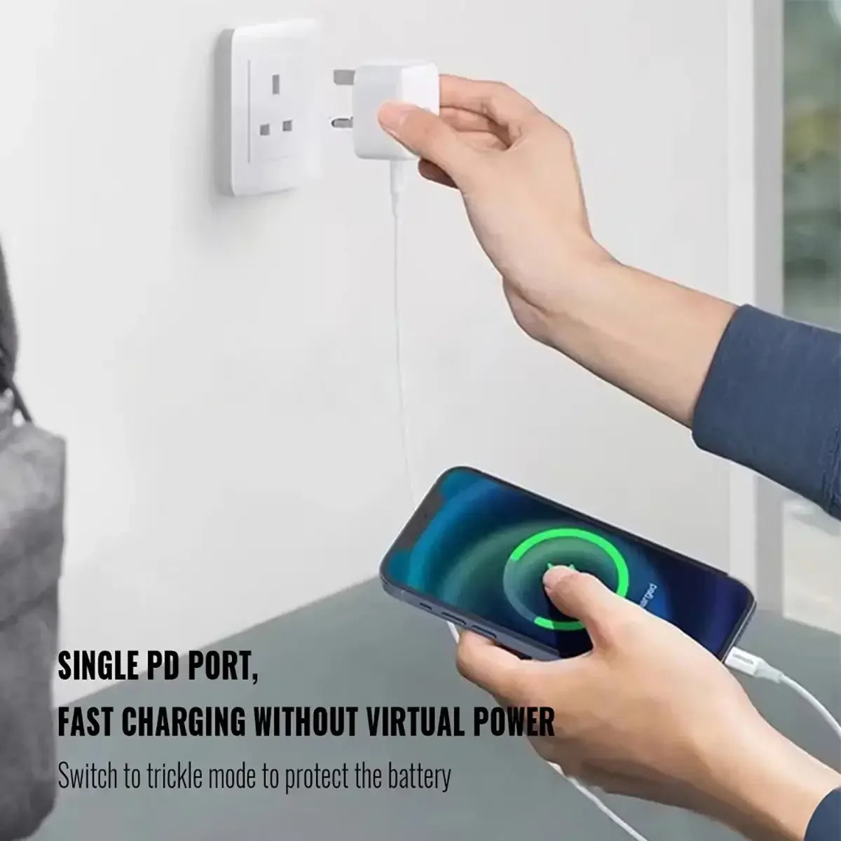 UK USB C Charger For iPhone 15 14 13 Pro QC3.0 Quick Charge PD 25W Type C Fast Charging Travel Wall Charger Power Adapter