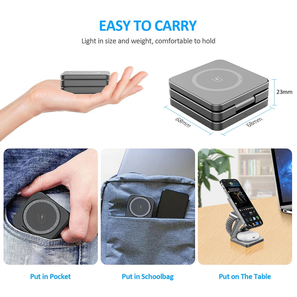 Wireless Charger for iPhone 3 in 1