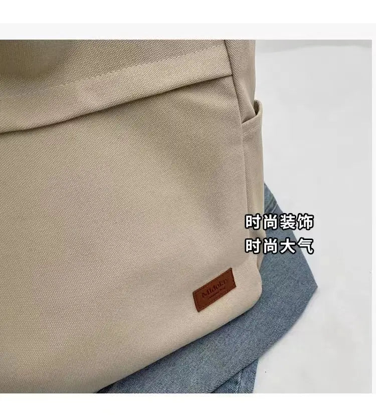 Handbags Woman,2026 New,Canvas Bag, Large Capacity Students go to school,Versatile Casual Simple One Shoulder Commuting Tote Bag