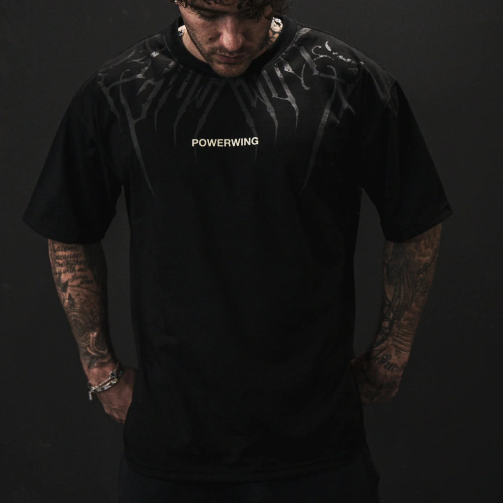 Unisex T shirt Men Women Dark Oversized Cotton Tee Skull Print Workout Gym Top Streetwear Fitness Clothing Alternative Fashion