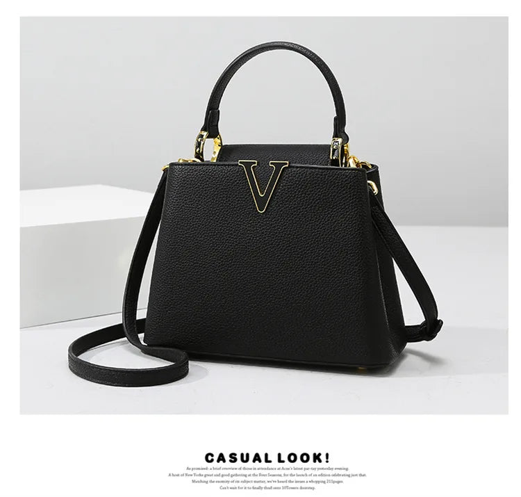 Women's handbag, new fashion versatile bucket bag, high-end bag, large-capacity commuter crossbody bag for women