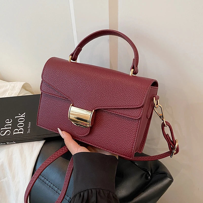 Black Handbags Classic Bags Designer Crossbody Bag Pu Leather Small Messenger Bag Women's Shoulder Bag Bolsa Feminina Flap Purse