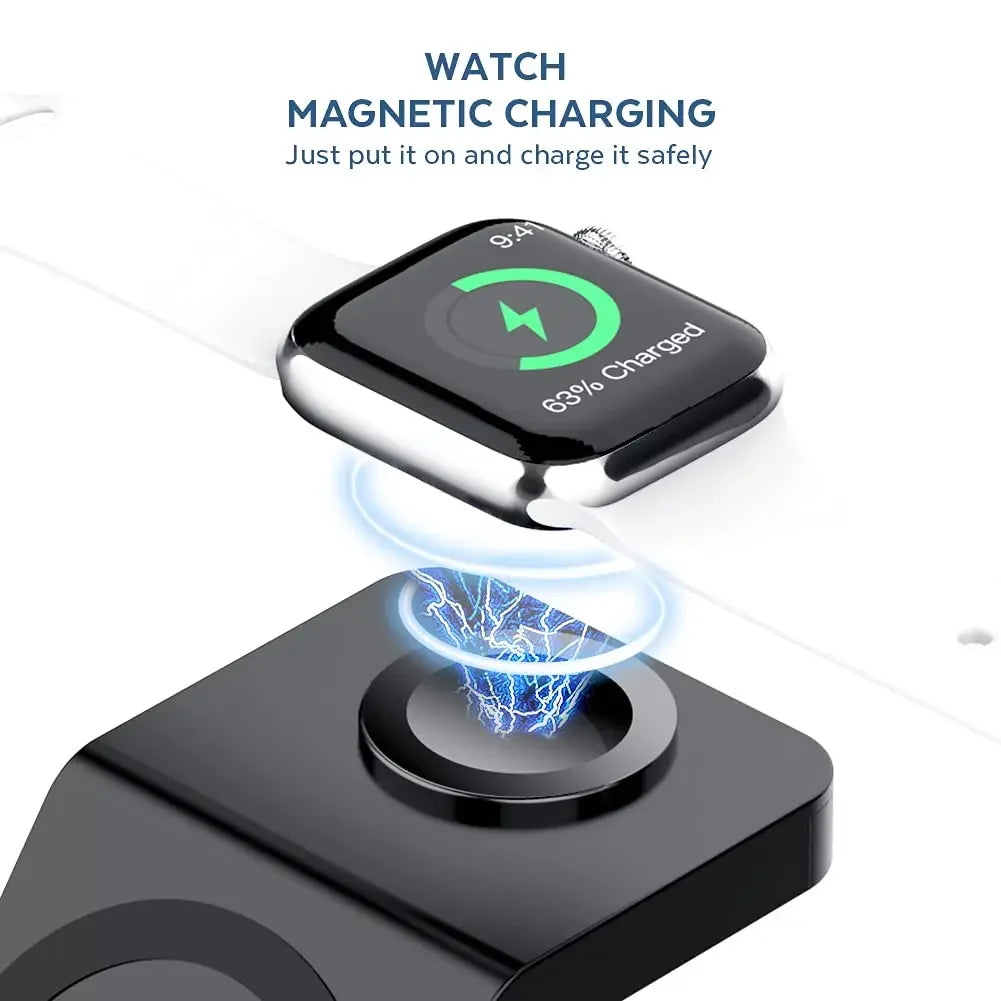 3 In 1 Wireless Charger Stand for IPhone 15-17