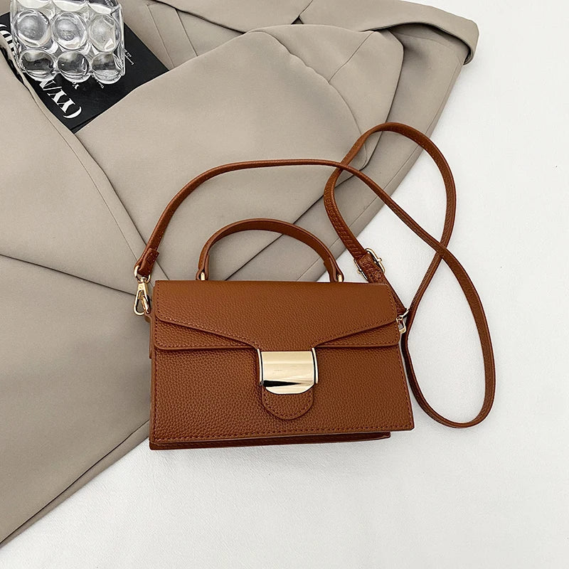 Black Handbags Classic Bags Designer Crossbody Bag Pu Leather Small Messenger Bag Women's Shoulder Bag Bolsa Feminina Flap Purse