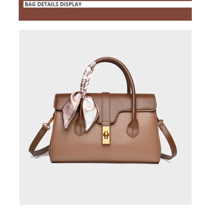 Fashionable and minimalist handbag for women, high-end crossbody bag, large capacity commuting handbag for women