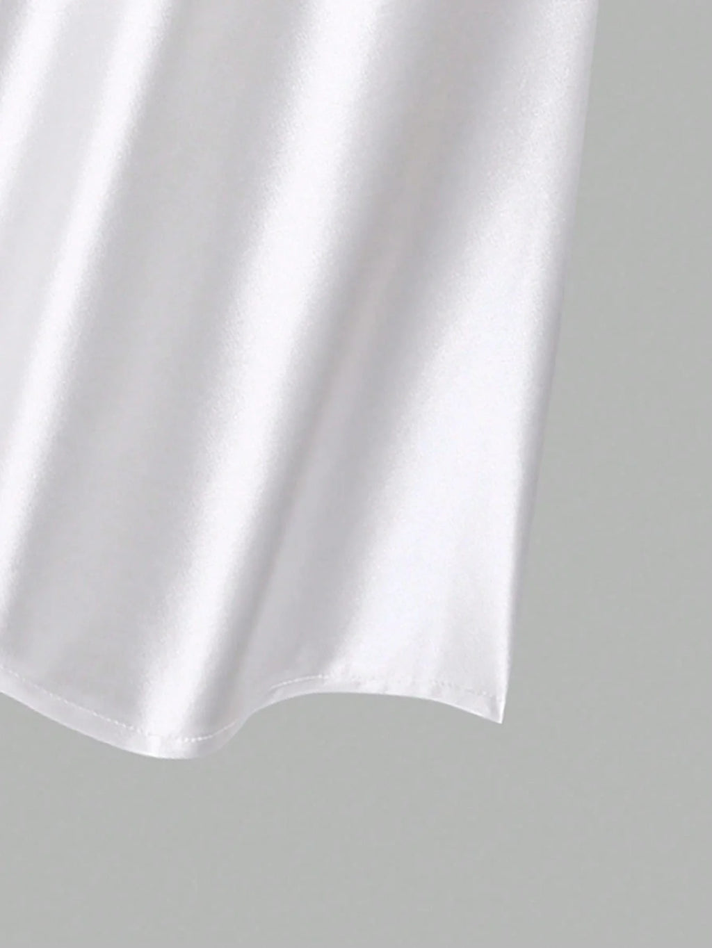 White Pleated Fishtail Skirt
