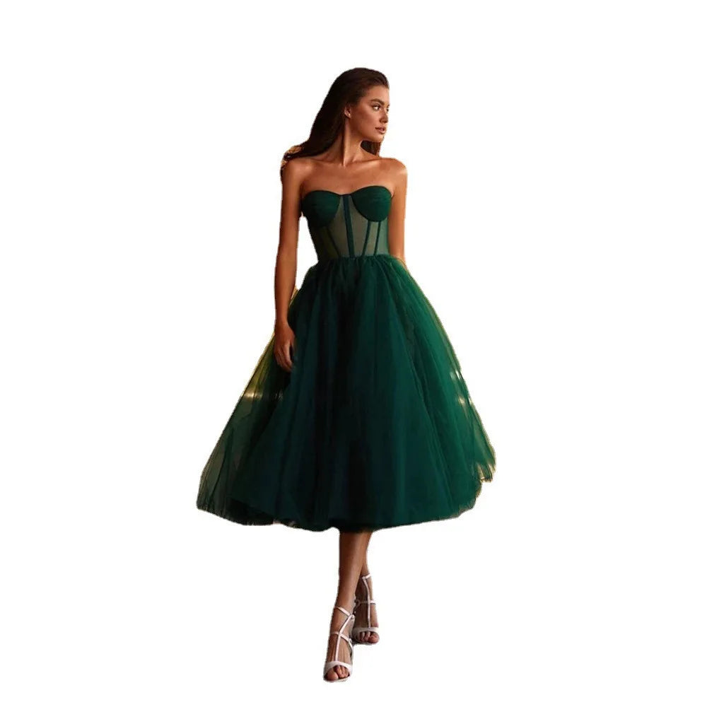 Sweetheart Prom Dresses Beach Evening Dresses New Design Party gown Simple Summer Evening Vestidos