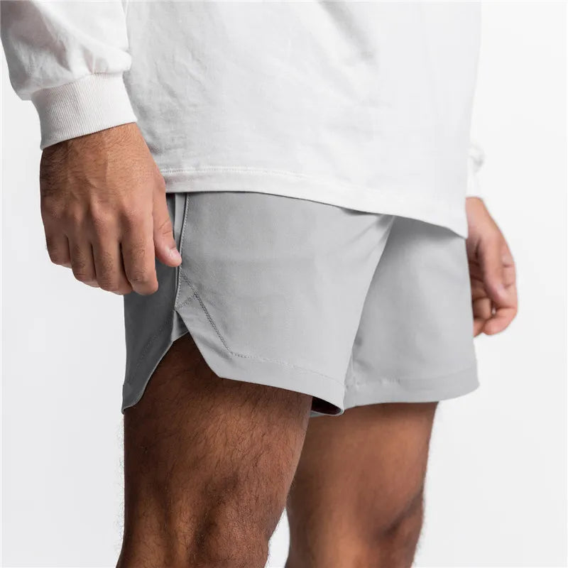 Summer New Gym Jogging Exercise Shorts Men's Sports Fitness Quick-drying Multiple pockets Running Shorts Men Casual Shorts