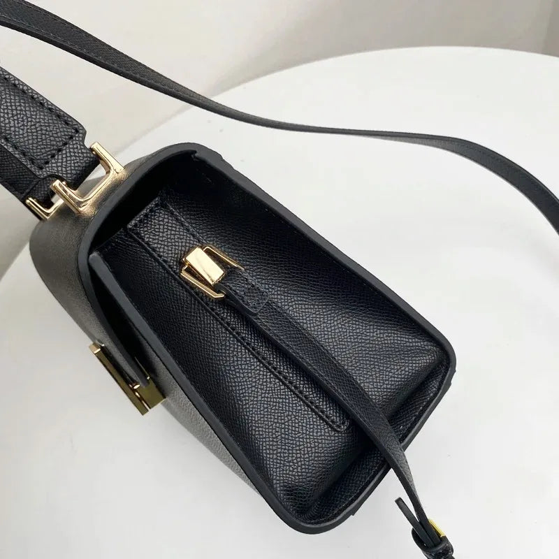 New Women's Bags Atmospheric Solid Colour Handbags Handbags Versatile Ladies Commuting Single Shoulder Crossbody Bag