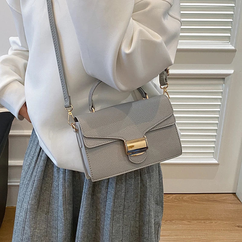 Black Handbags Classic Bags Designer Crossbody Bag Pu Leather Small Messenger Bag Women's Shoulder Bag Bolsa Feminina Flap Purse
