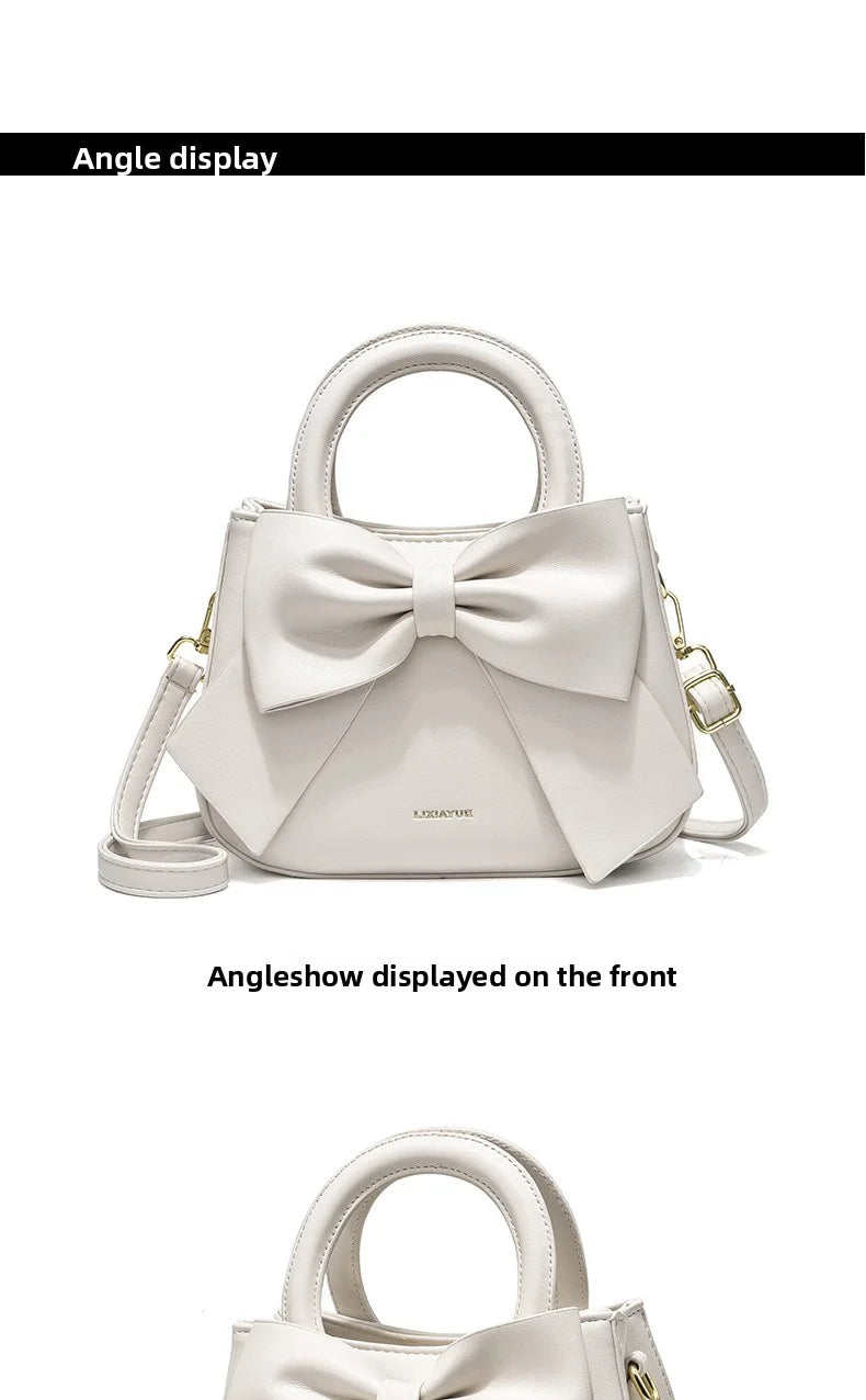 Fashionable and stylish single-shoulder handbag for women, new trendy high-end crossbody bag with bow, suitable for commuting, d