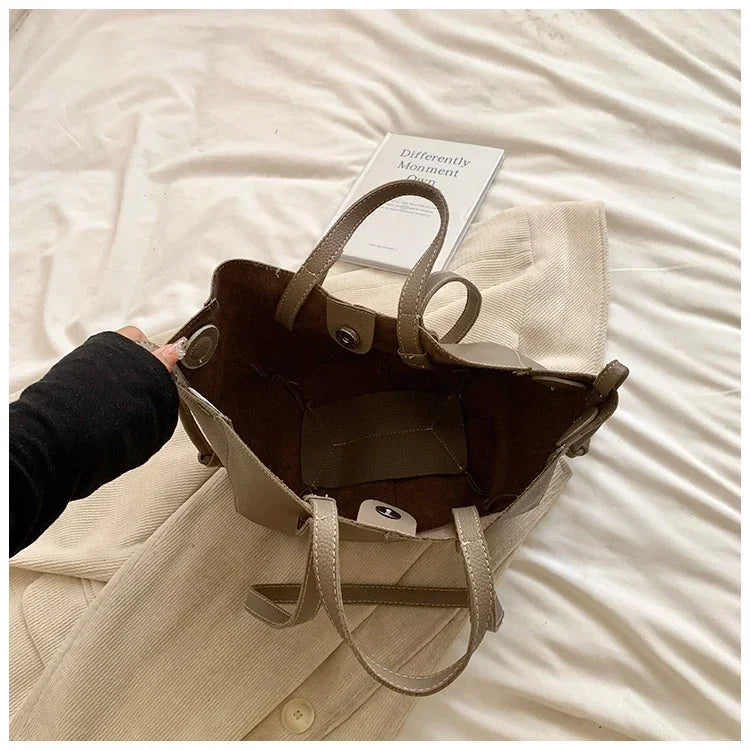 New Handheld Tote Bag Large Capacity Fashionable Women's Bag Premium Single Shoulder Underarm Bag Trousses De L’épaule