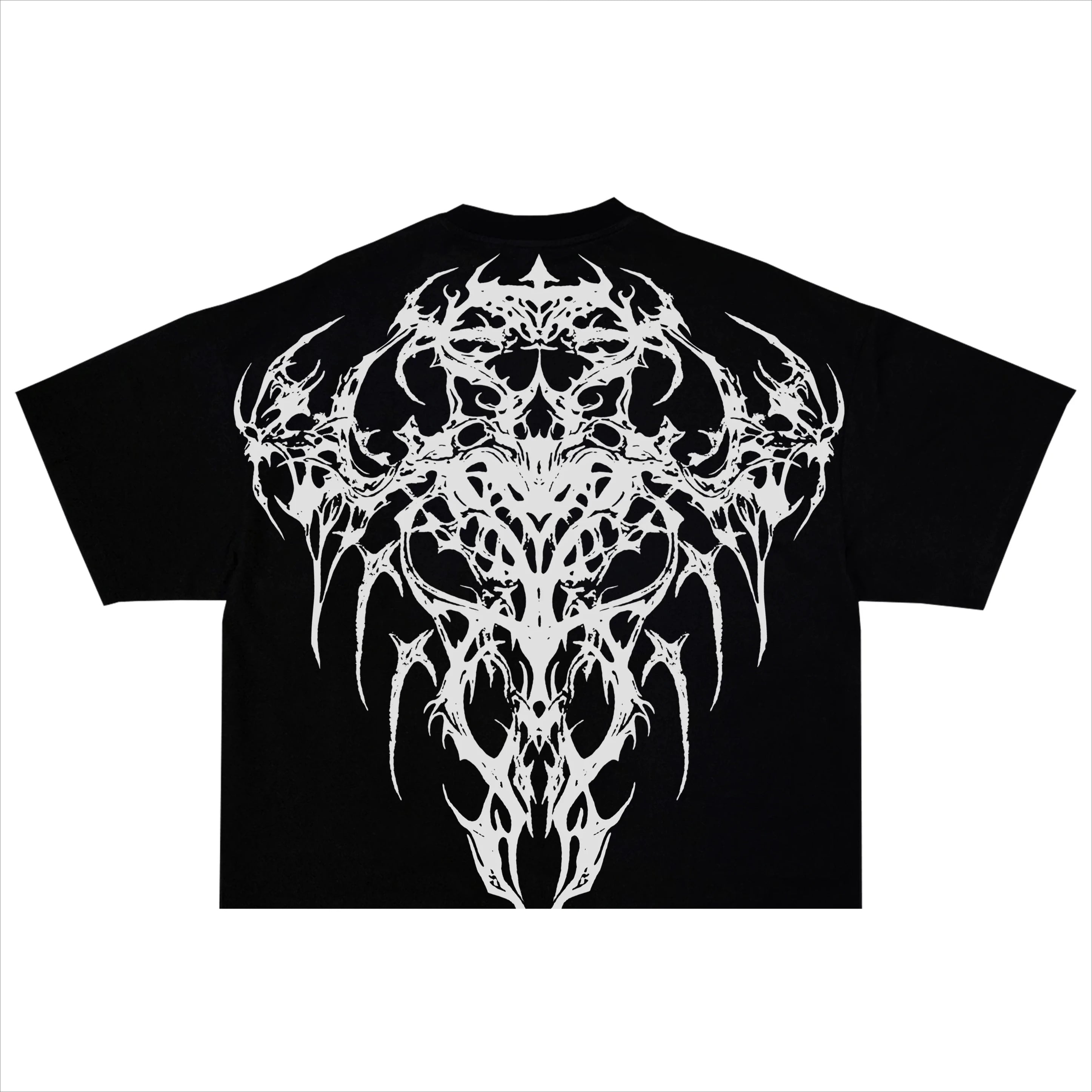 Unisex T shirt Men Women Dark Oversized Cotton Tee Skull Print Workout Gym Top Streetwear Fitness Clothing Alternative Fashion