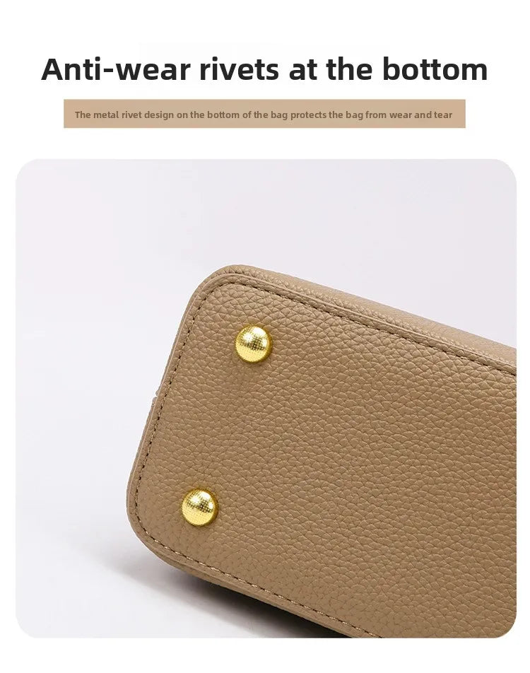 Women's handbag, new fashion versatile bucket bag, high-end bag, large-capacity commuter crossbody bag for women