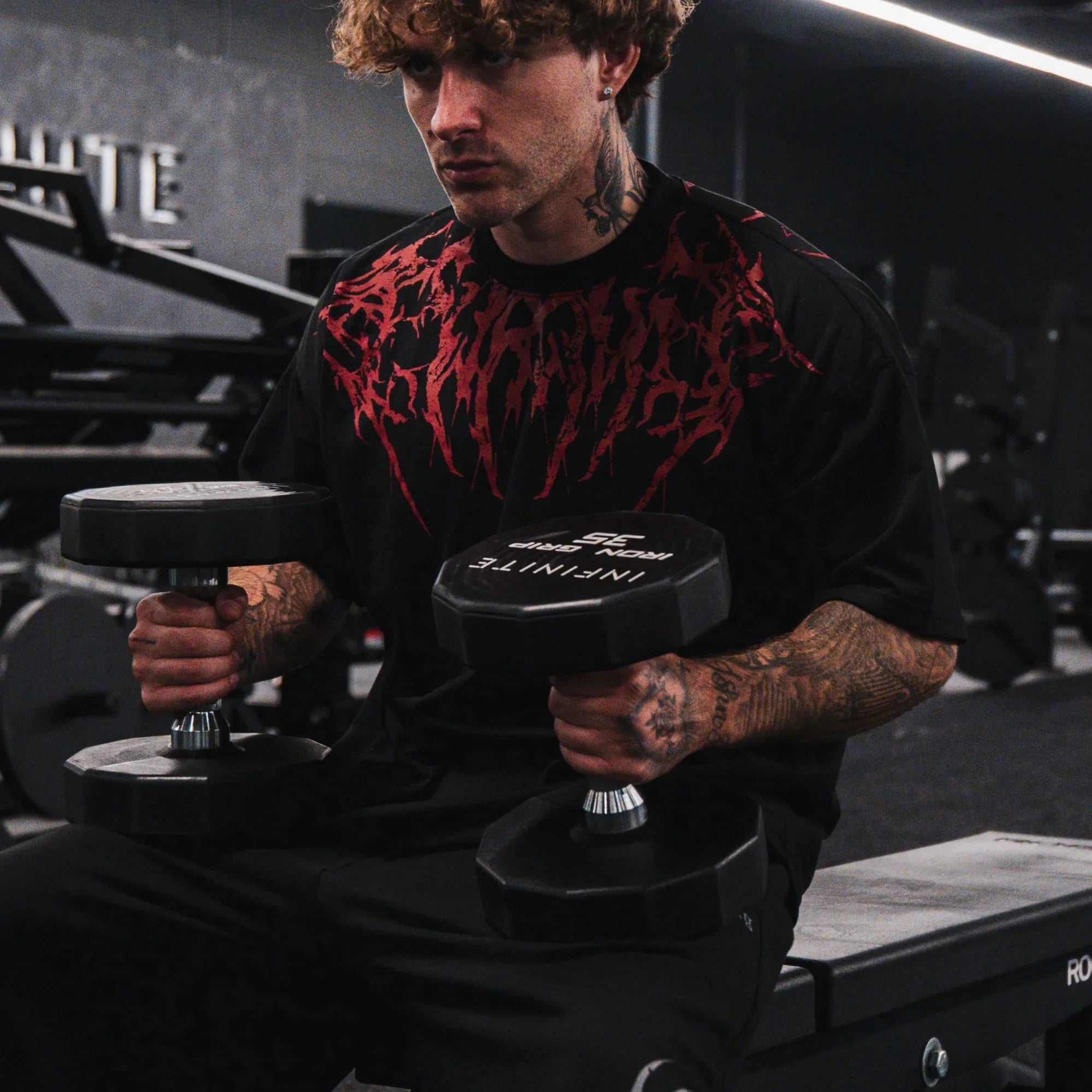 Unisex T shirt Men Women Dark Oversized Cotton Tee Skull Print Workout Gym Top Streetwear Fitness Clothing Alternative Fashion