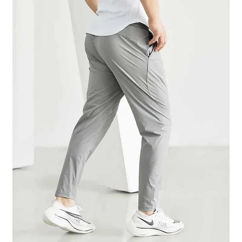 Mens Joggers Sweatpants Thin Casual Hip Hop Trousers Gyms Tracksuit Workout Track Pants Brand Jogger Fitness Pants Men