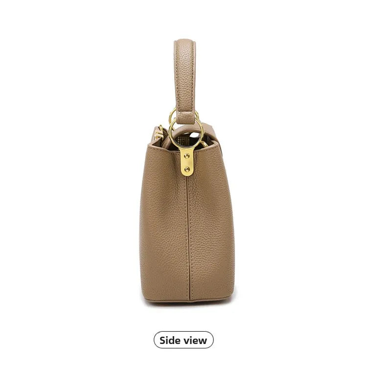 Women's handbag, new fashion versatile bucket bag, high-end bag, large-capacity commuter crossbody bag for women